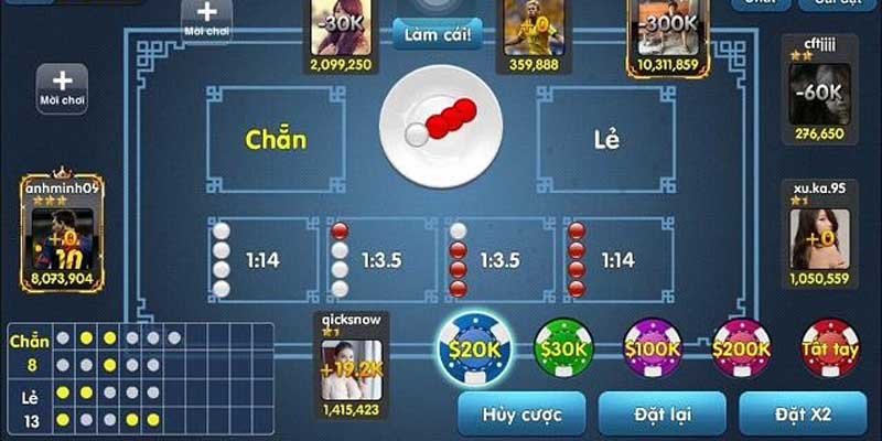 Quy trình đặt cược và cách chơi game xóc đĩa